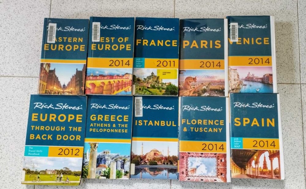 10 Livros & Guias de Viagem (Rick Steves) 2011, 2012, 2014
