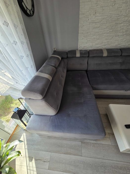 Narożnik z funkcja spania + fotel