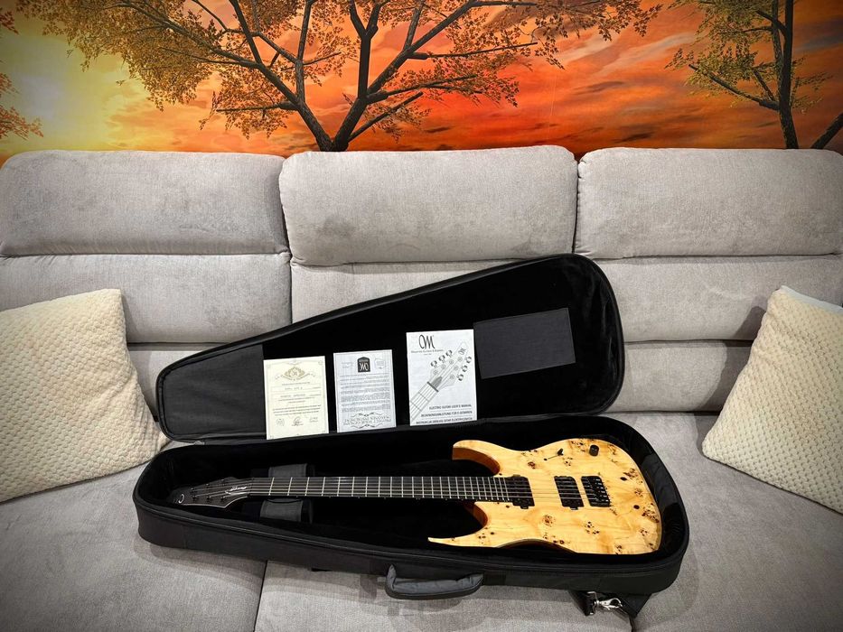 Mayones Duvell Elite 6 – Bare Knuckle | Poplar Burl | Mahogany | Stan idealny