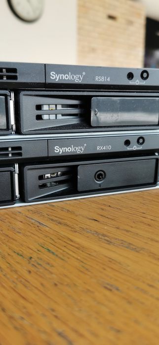 Synology RS814 + RX410 serwer NAS + jednostka rozszerzająca ca