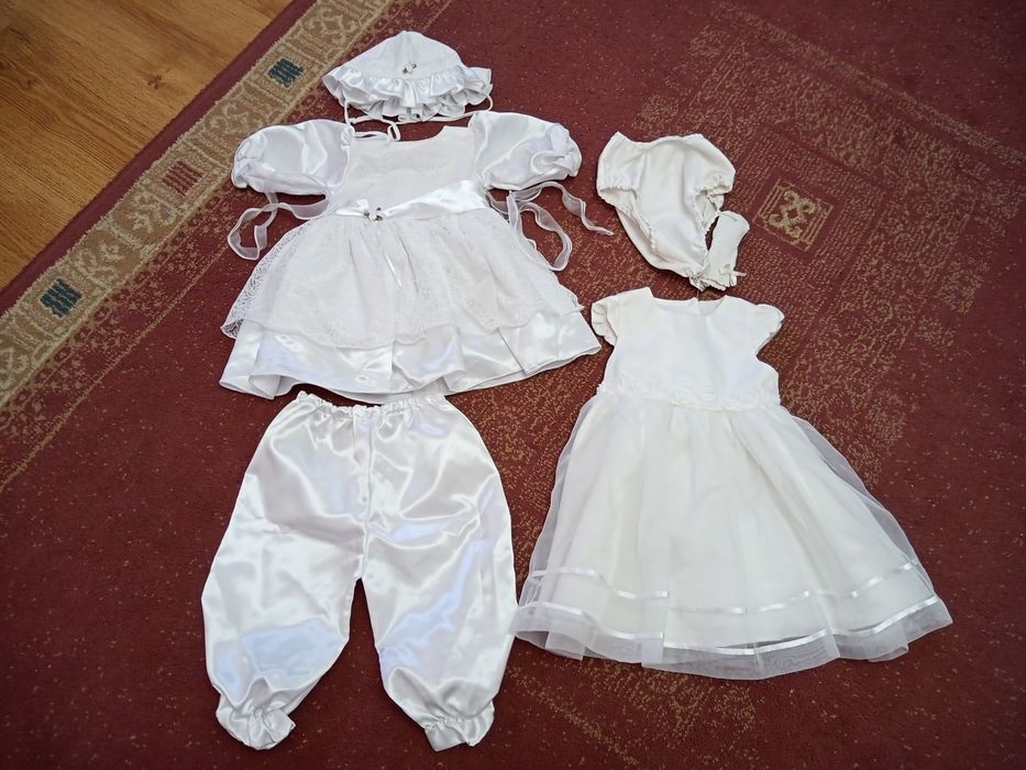 Ubrania na chrzest + buciki