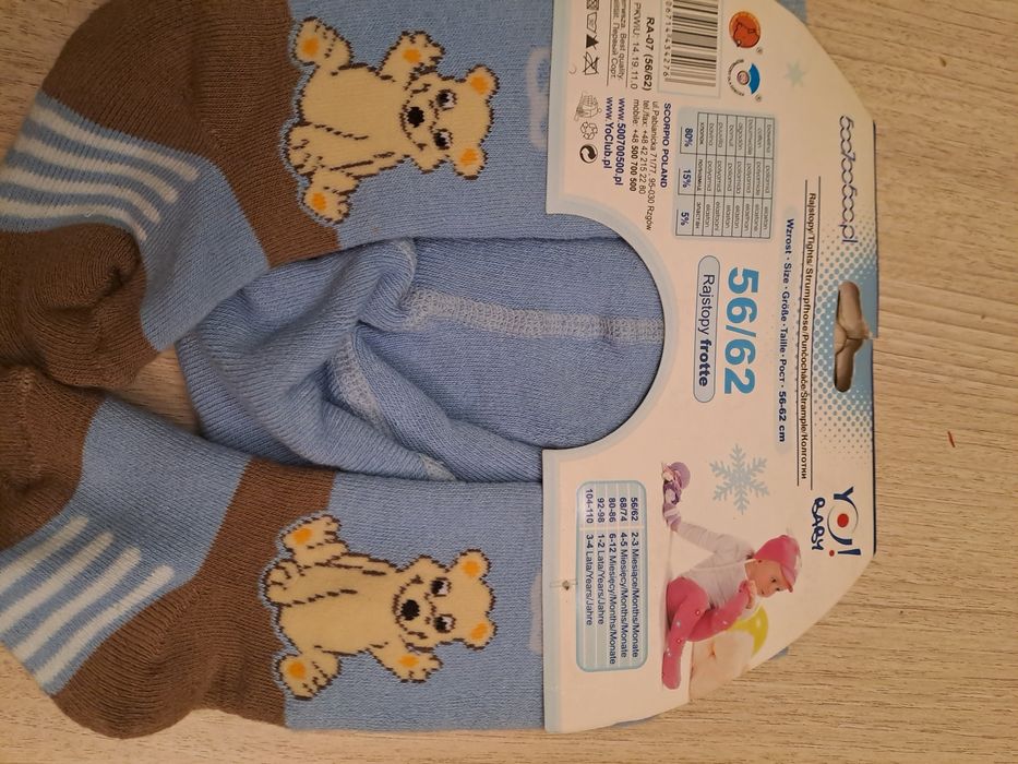 Scorpio rajstopy dziecięce 56-62