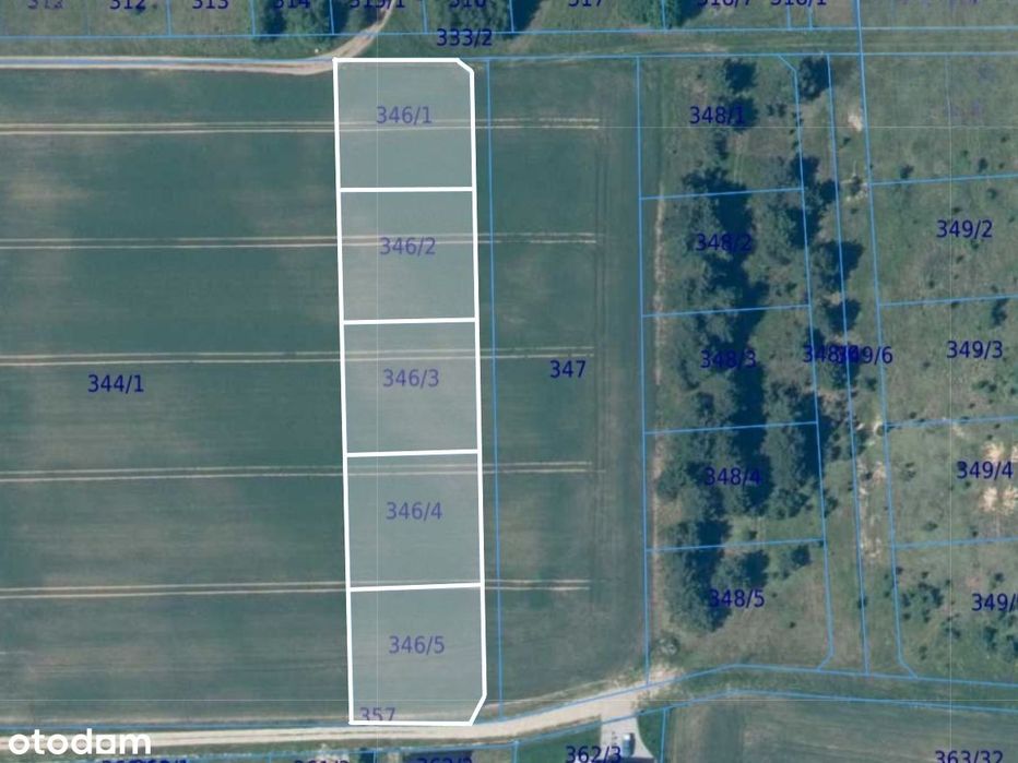 Regularna działka 988 m² wśród nowych domów