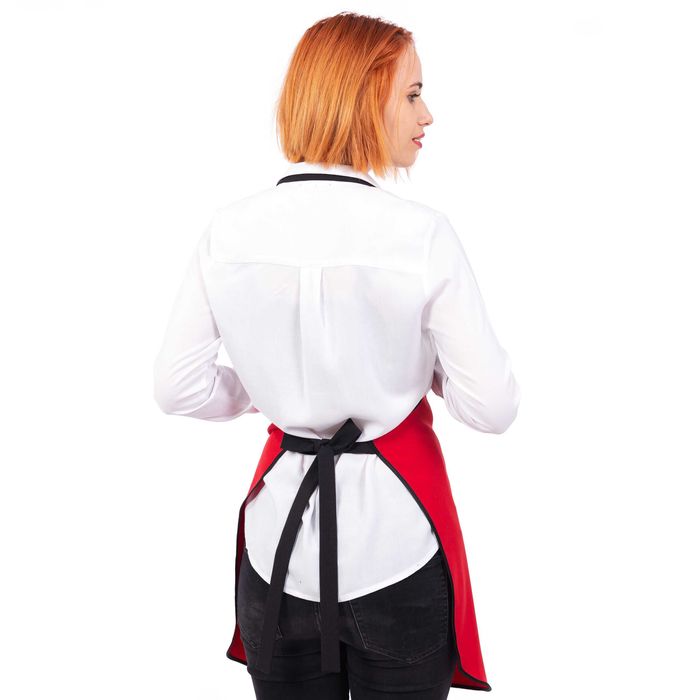 Damski Nowy Modny fartuch kuchenny uniwersalny Nails czerwony Prezent