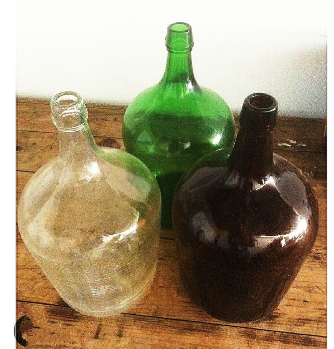 Garrafão de vidro vintage