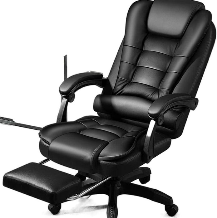 Крісло Офісне Boss з Функцією вібромасажу, Колір чорний.