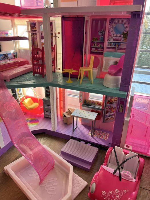 BARBIE duży domek dla DREAMHOUSE DELUXE dom willa z windą, basenem