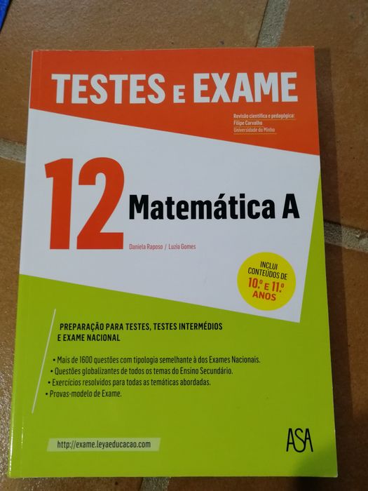 Testes e Exame Matemática A 12° ano