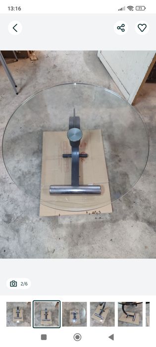 Mesa vidro Rolf Benz