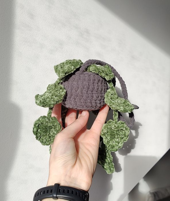 Planta Monstera Pendente - Crochet