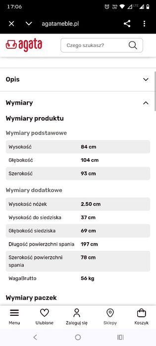 Kanadyjka Sofa jednoosobowa Agata Meble turkus Fotel rozkładany
