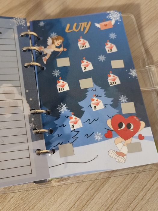 Wyzwanie 12 miesięcy wpinane do segregatora