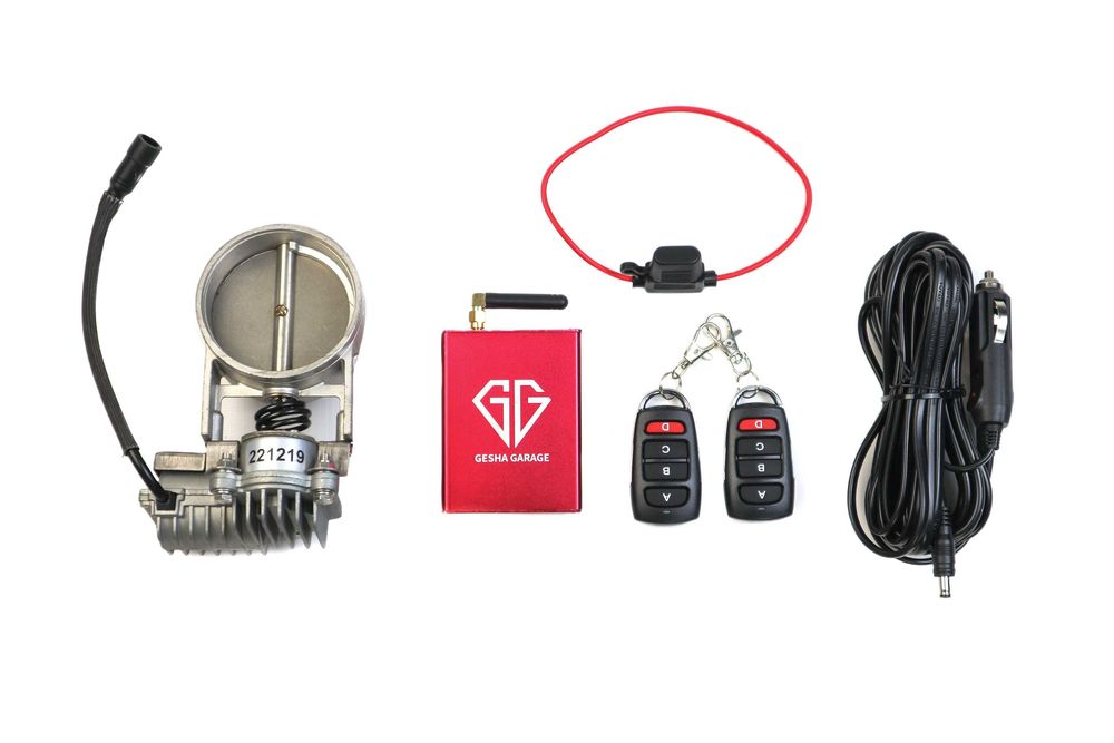 заслонка выхлопа електрична bmw audi mercedes диаметр 63мм 51мм 70мм