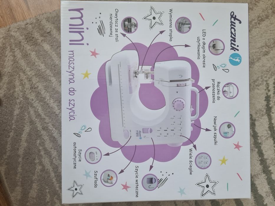 Mini Maszyna do szycia Łucznik