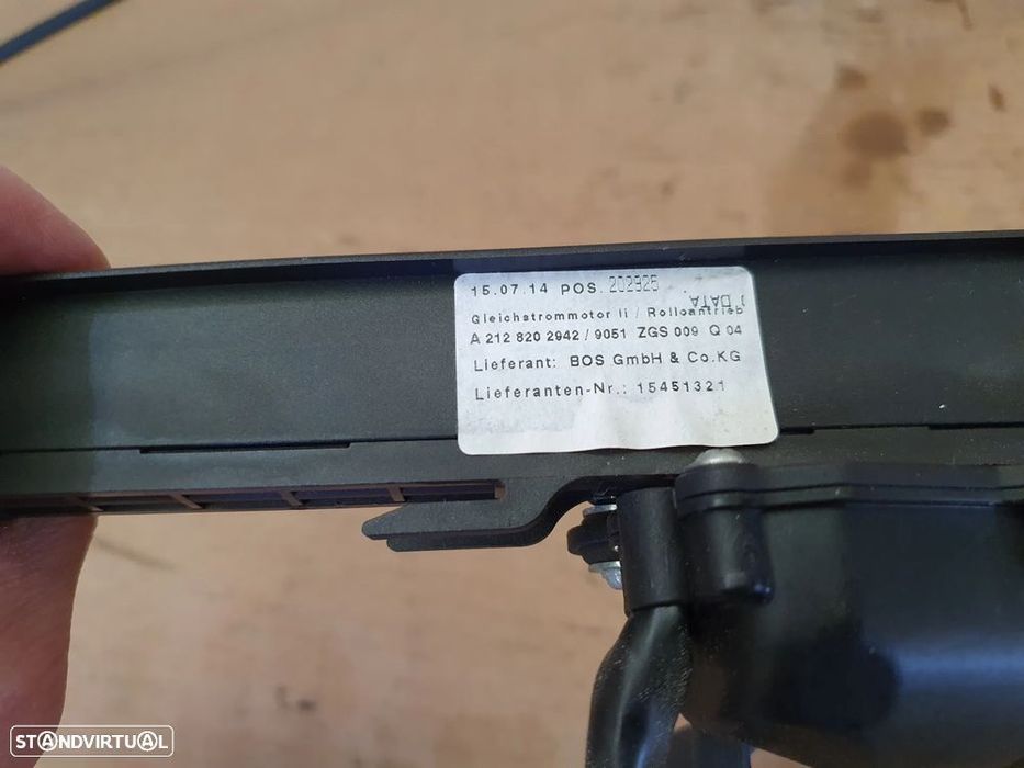 Motor da cortina Da chapeleira da mala Mercedes W212 E220 E250 E300