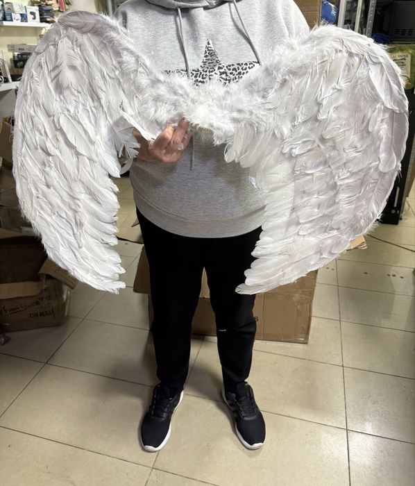 Гігант Комплект Крила янгола (80*60 см) та німб (костюм крылья ангела)