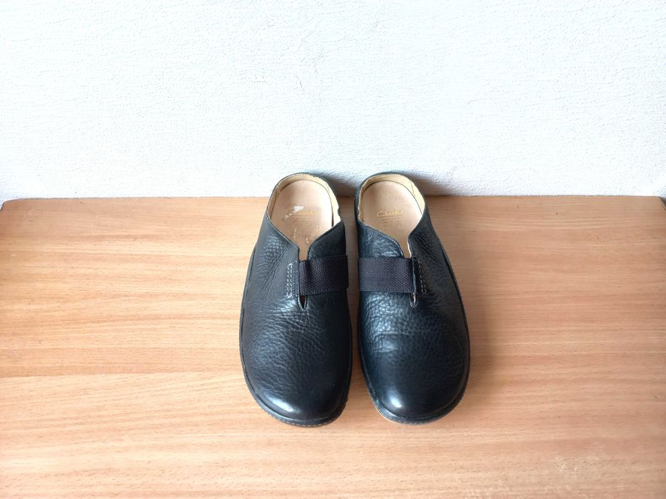 Класні шкіряні клоги туфлі Clarks 39 р.