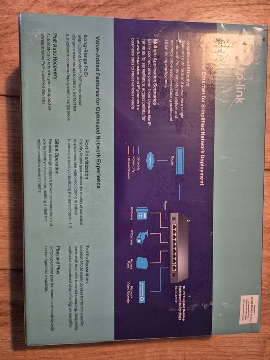 Switch TP-LINK TL-SG1210P PoE+