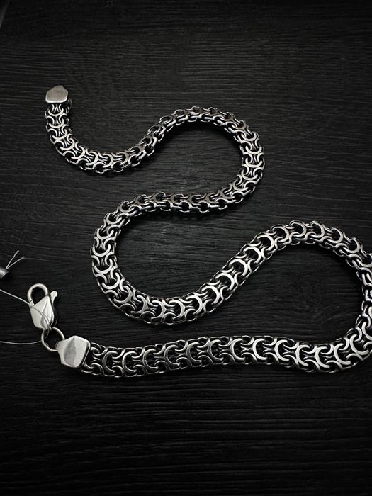 Серебряная цепочка Рамзес. Серебряные цепи 925 пробы