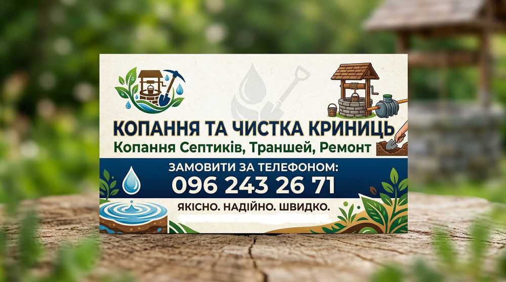 Копання криниць та чистка