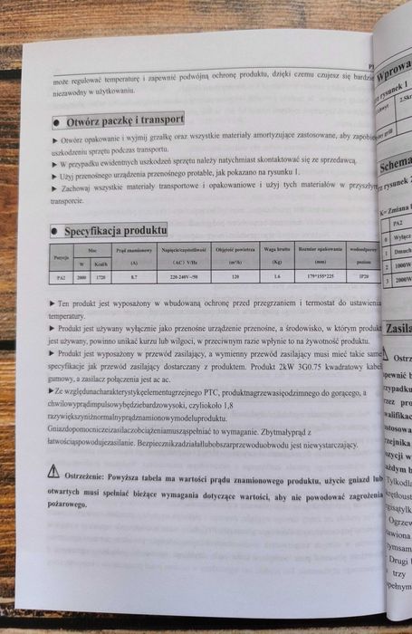 Przenośny termowentylator 2 Kw