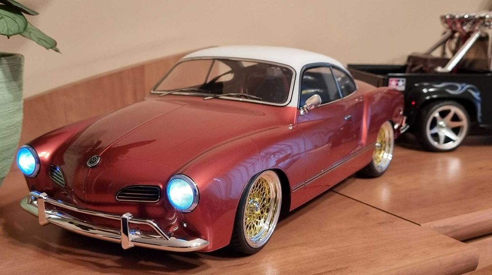 TAMIYA VW Carman Ghia RC 1/10 Fabrycznie Nowy Model ,Super Oświetlenie