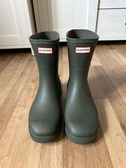 Nowe kalosze Hunter 44 ciemna zieleń