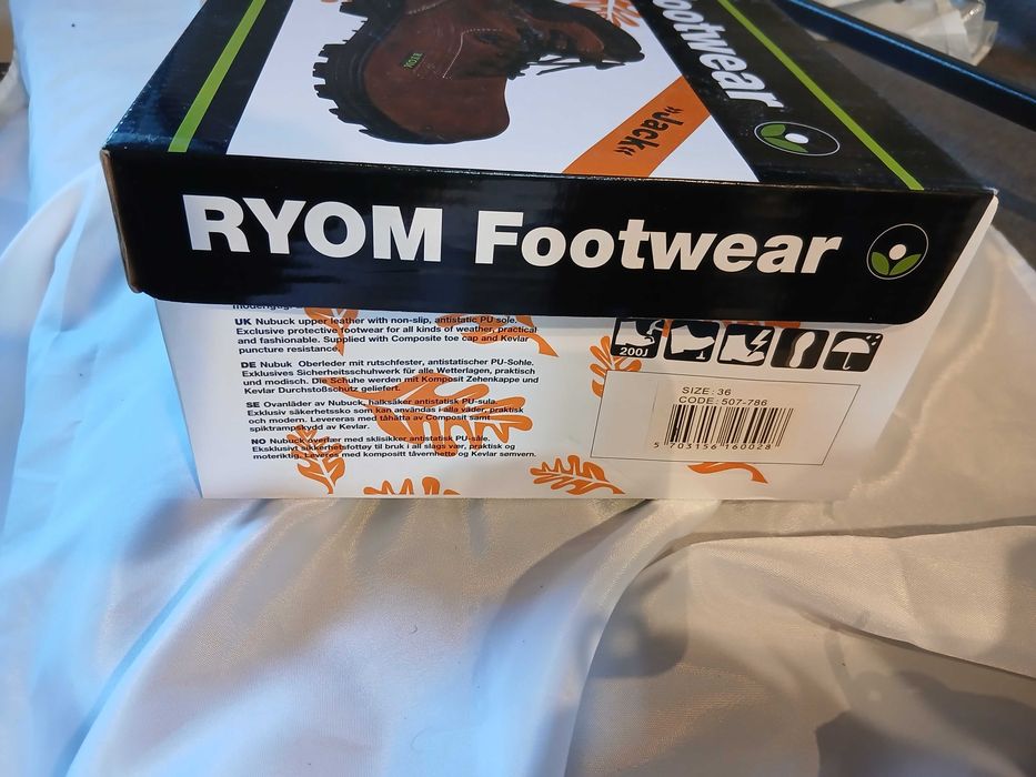 Buty robocze 36 23cm S3 RYOM Footwear Jack brązowe