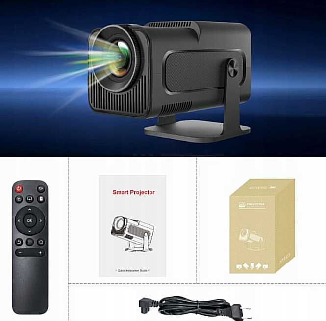 NOWY Projektor Rzutnik Przenośny Hy320 Mini Smart Hd Led Android
