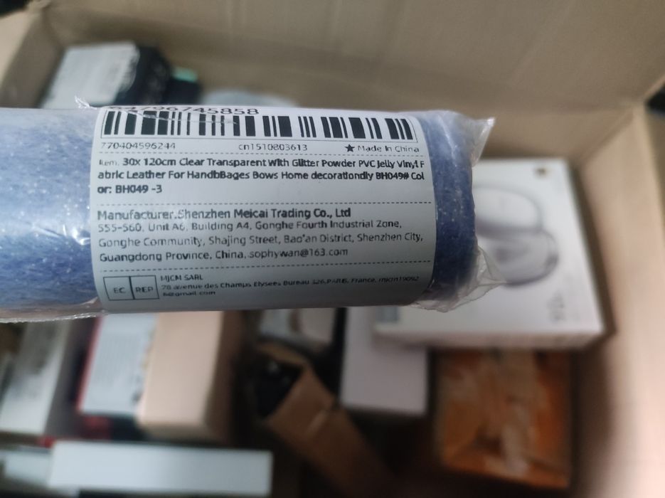 Vinyl PVC com purpurina para trabalhos manuais