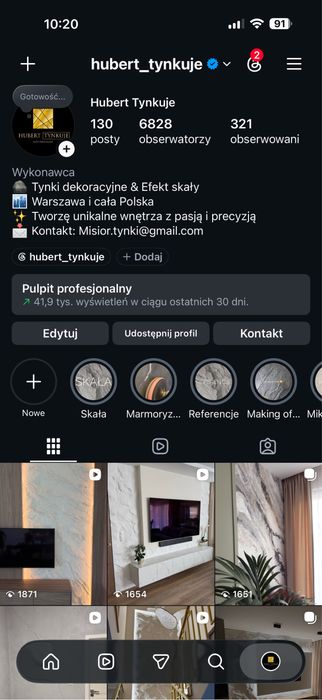 Tynki dekoracyjne, Efekt skały, beton architektoniczny, limewash