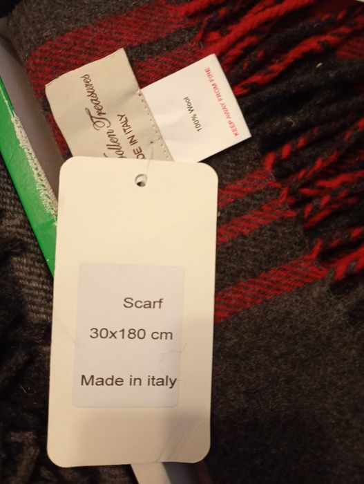 Made in Italy Zestaw prezentowy 2 szaliki wełniane