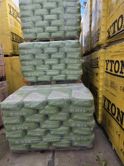 Cement Zielony CEM II/B-S 42,5 N 25kg - 14,25 zł