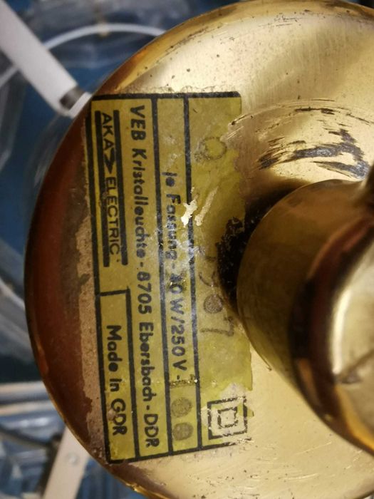 2 sztuki lampy Ebersbach (DDR) vintage