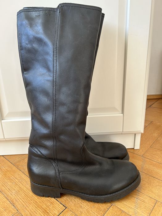 Kozaki ze skóry ocieplane