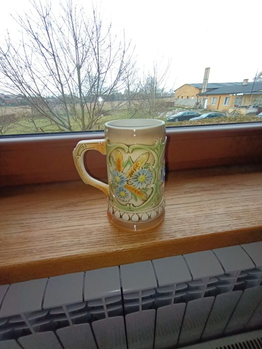 Kubek dzban kufel  porcelanowy, ceramiczny piekny
