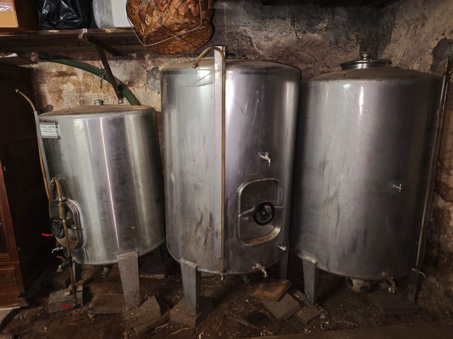 Cuba de inox para vinho