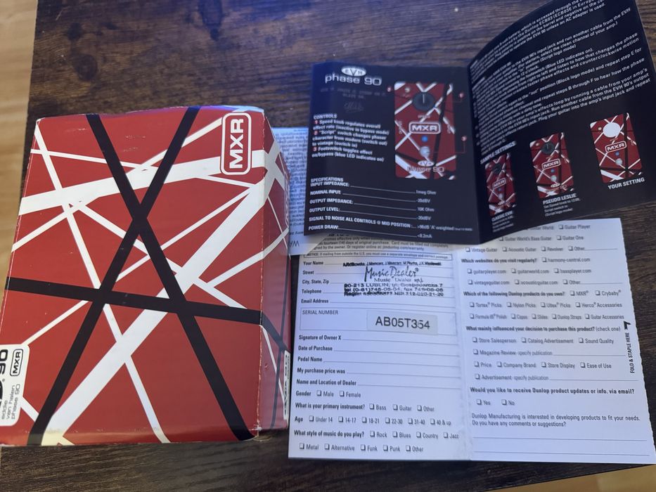 MXR EVH Phase 90 stan igla !