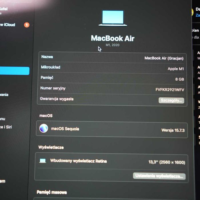 MacBook Air Apple M1 256GB (2020)