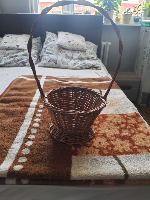 Kosz Wiklinowy na Prezent lub na Kwiatka