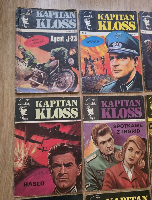 20 x KAPITAN KLOSS.  1 wydania. Bdb-. Unikaty