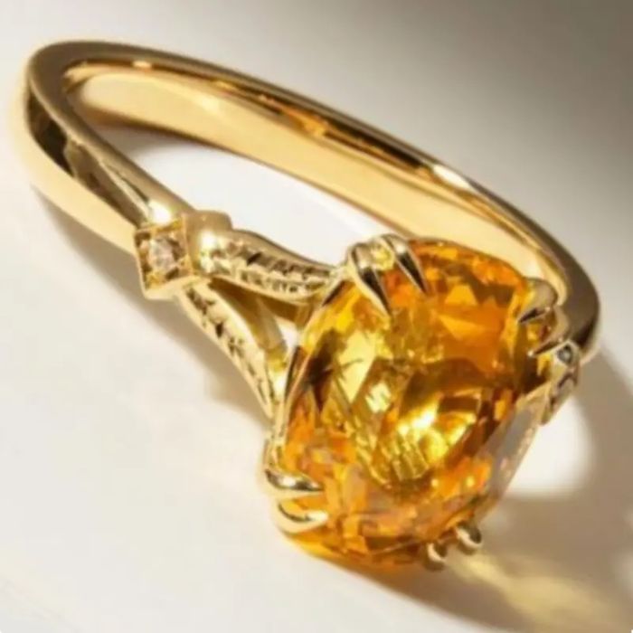 Elegancki Luksusowy Miedziany Pierścień 19,80mm