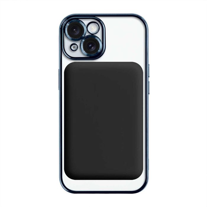 Plecki Silikonowe Etui Iphone 13/14/15Plus Pro Max Magsafe J Niebieski