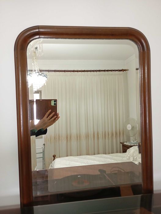 Mobilia de quarto de casal em mogno