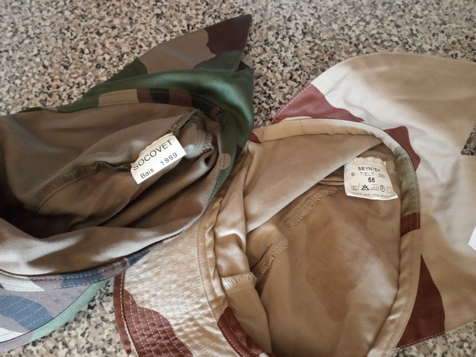 Chapéus do Exército Francês novos bonés e boonies camuflados