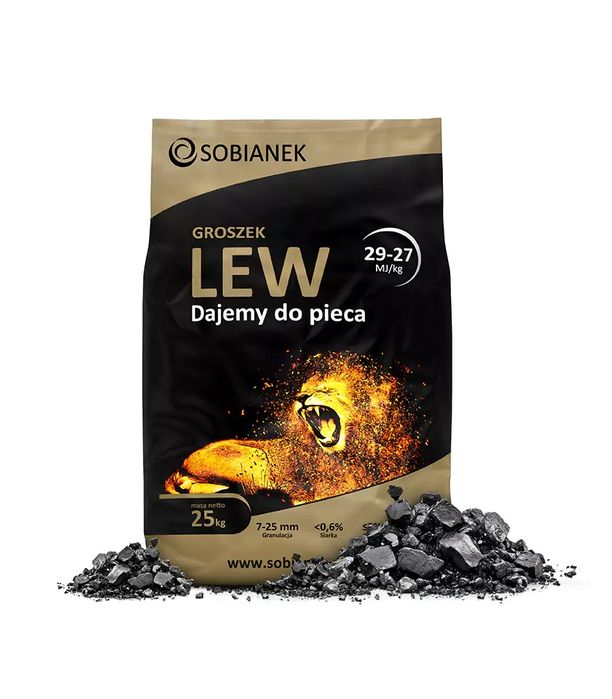 Węgiel Groszek SOBIANEK LEW 29-27 MJ/kg 1000 kg