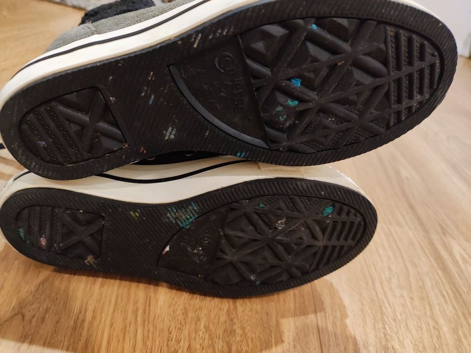 Trampki Converse ocieplane długie rozm 36