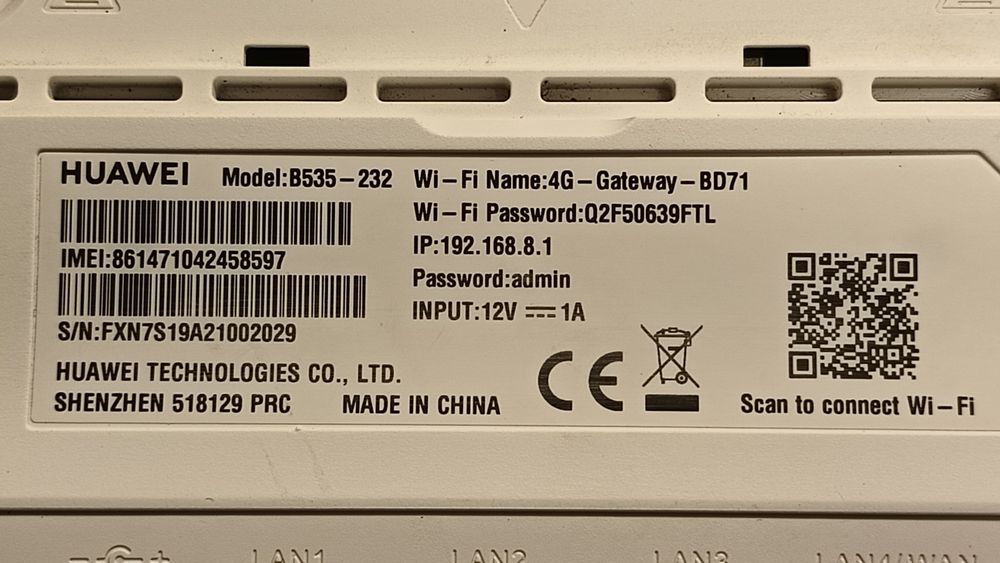 Router LTE Huawei b535-232 Modem SIM
