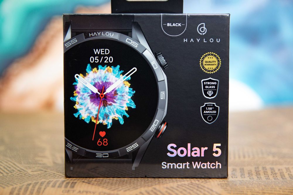 ‼️+Ремінь/Скло! Смарт годинник Xiaomi Haylou Solar 5|Amoled 1,58|IP68/60Гц