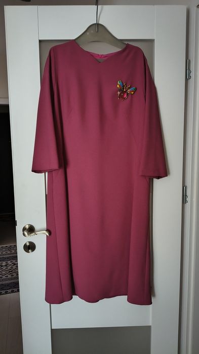 Sukienka damska XL w kolorze malinowym